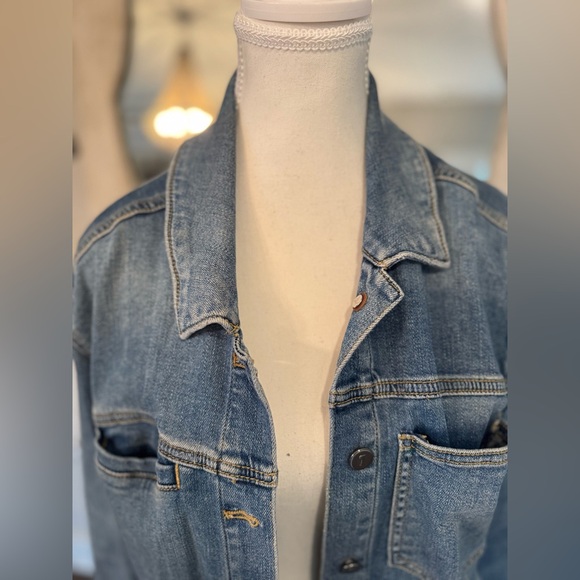 Pilcro Large Light Blue Denim Jacket Anthropologie - Picture 4 of 8